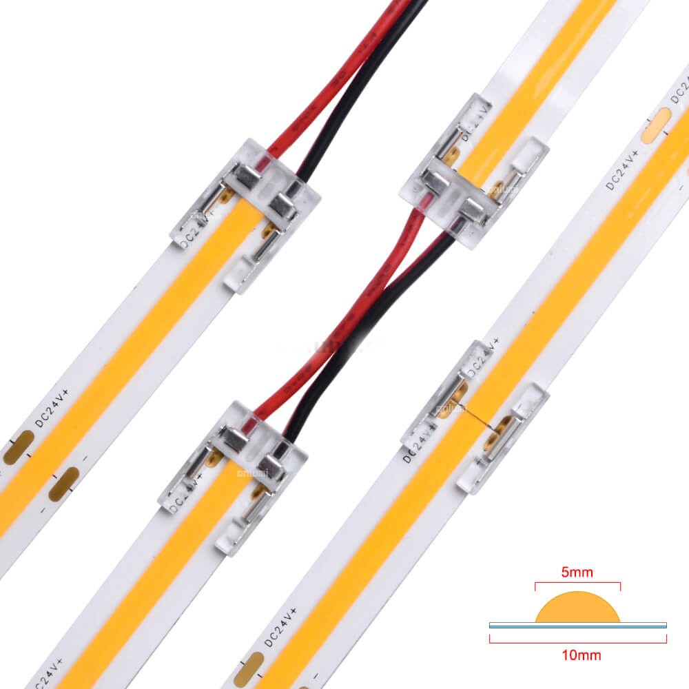 COB STRIP TO POWER CONNECTOR 10MM