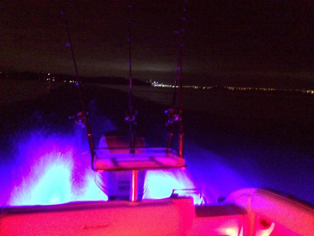 blue underwater led lights