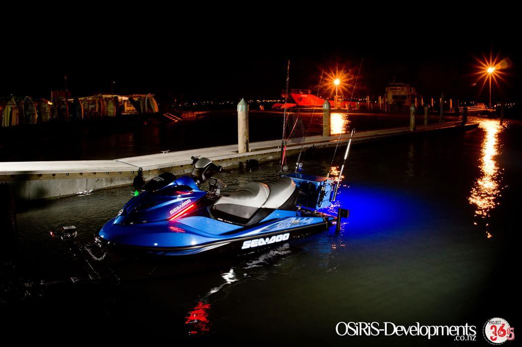 jetski with underwater led lights